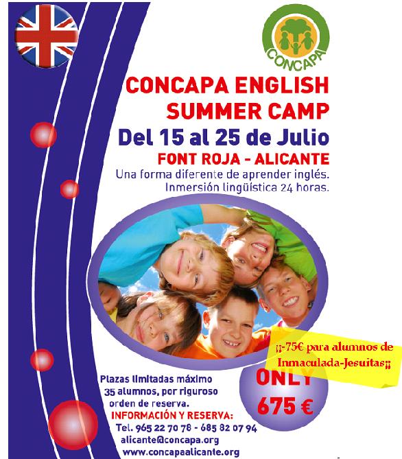 Campamento de verano en inglés en La Font Roja