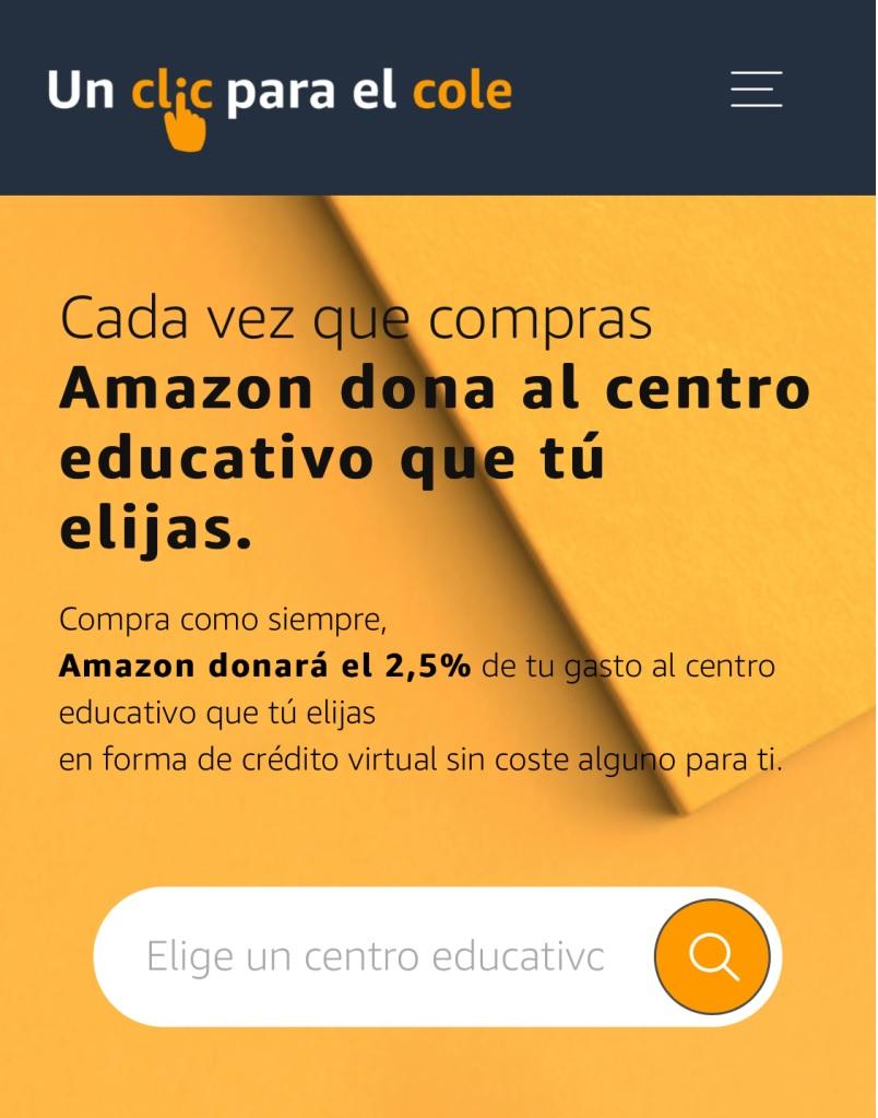 Con Amazon lanzamos «Un click por el cole» para ayudar a Nazaret